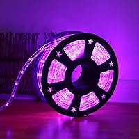 Vista 13 de Cuerda de luces LED impermeables de 50 pies, 360 luces LED de 110 V conectables para interiores y exteriores, para terraza, patio, piscina, camping