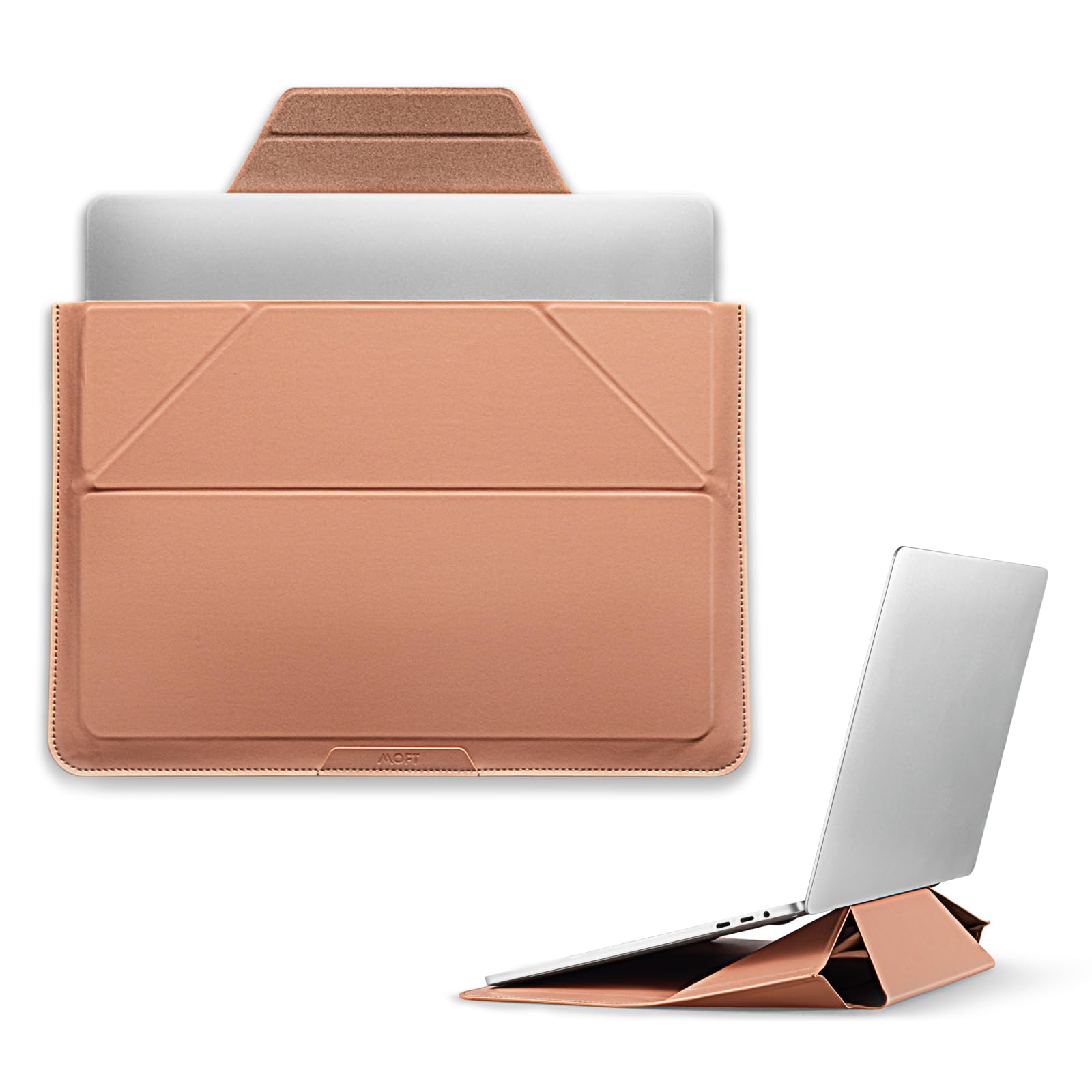 MOFT Laptop Carry Sleeve, 2-in-1 Laptop Bag & Stand for 14" MacBook Air/Pro & Dell/HP/Lenovo/Asus, Stylish Slim Computer Sleeve Bag with Expandable