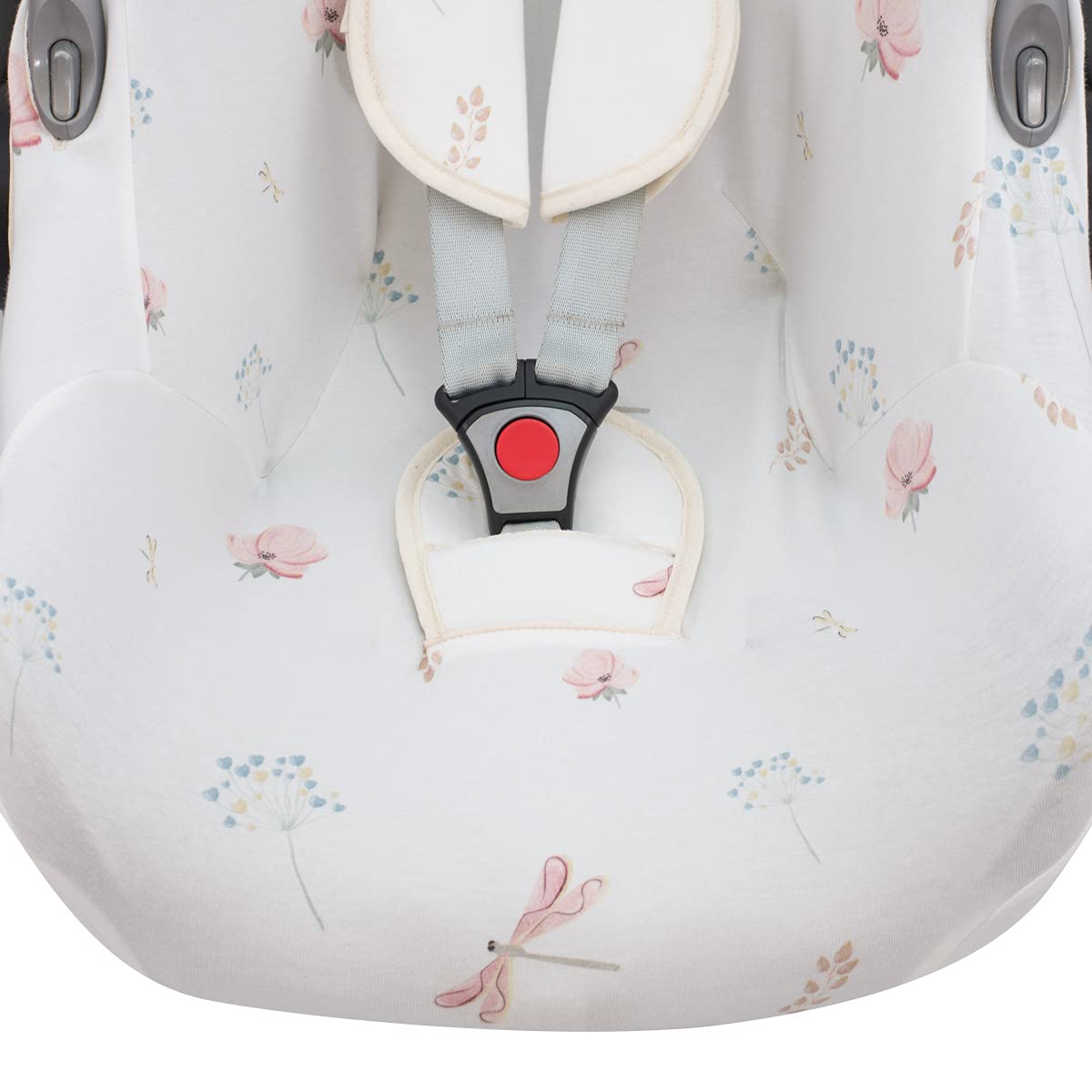 JYOKO KIDS Rivestimento per seggiolino auto in cotone compatibile con Maxi Cosi Cabriofix City Streety (Dragonfly)