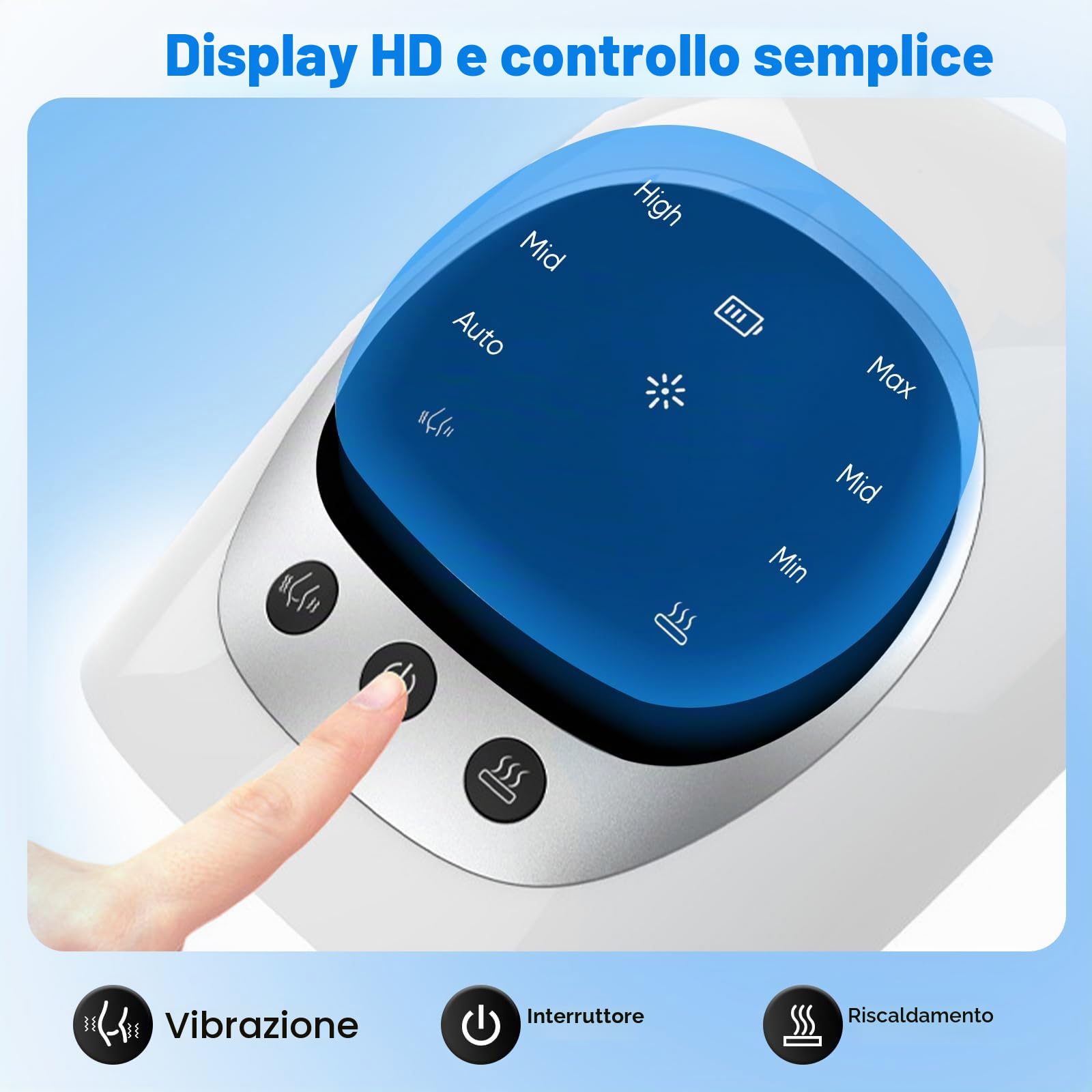 Massaggiatore per ginocchio,Magnetoterapia ginocchio wireless con display multifunzionale,Massaggiatore a infrarossi con temperatura e vibrazione regolabili per alleviare il dolore ginocchio