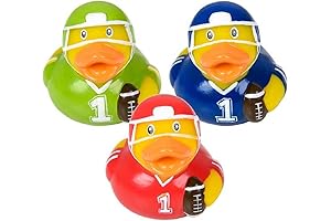 Football Player Rubber Duckies: Your Bathtime Quarterbacks!