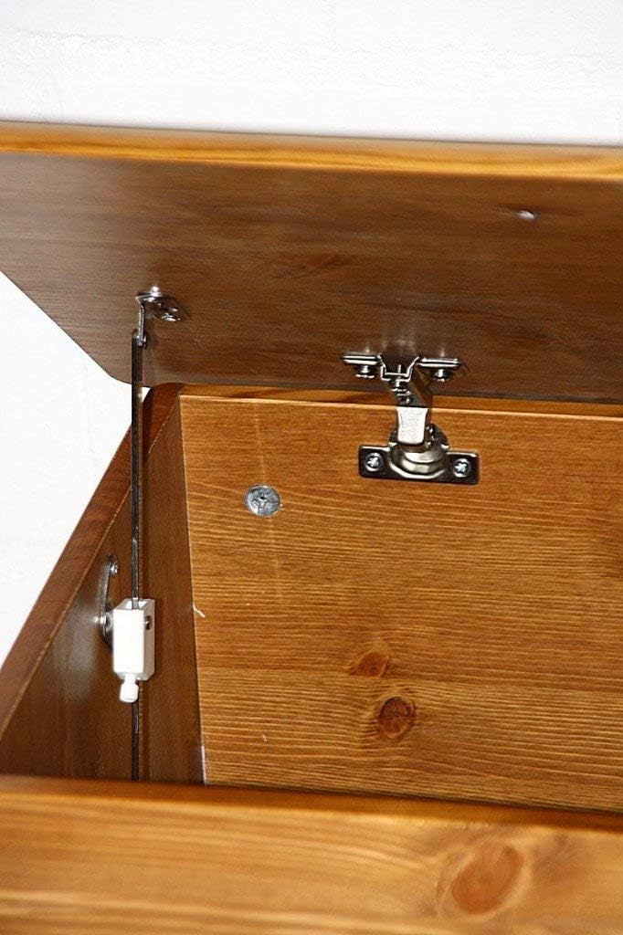 Steens Richmond Ottoman Pine Storage Chest - Beige : Home & Kitchen