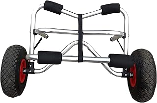 kayak trolleys Detachable Kayak Trolley | Upgrade Scupper Kayak Cart Dolly Carrier Trolley With Solid Tires | Sit On Top Kayak Canoe Transport Cart