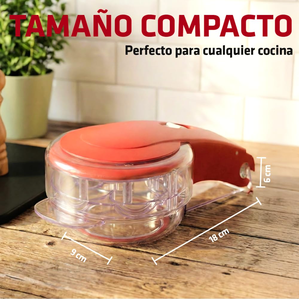 Deshuesador de Cerezas Multifunción de Acero Inoxidable y Plástico sin BPA con Capacidad para 6 Frutas - Accesorio de Cocina Práctico y Duradero - Utensilio Manual para Cocina | 3-Stars