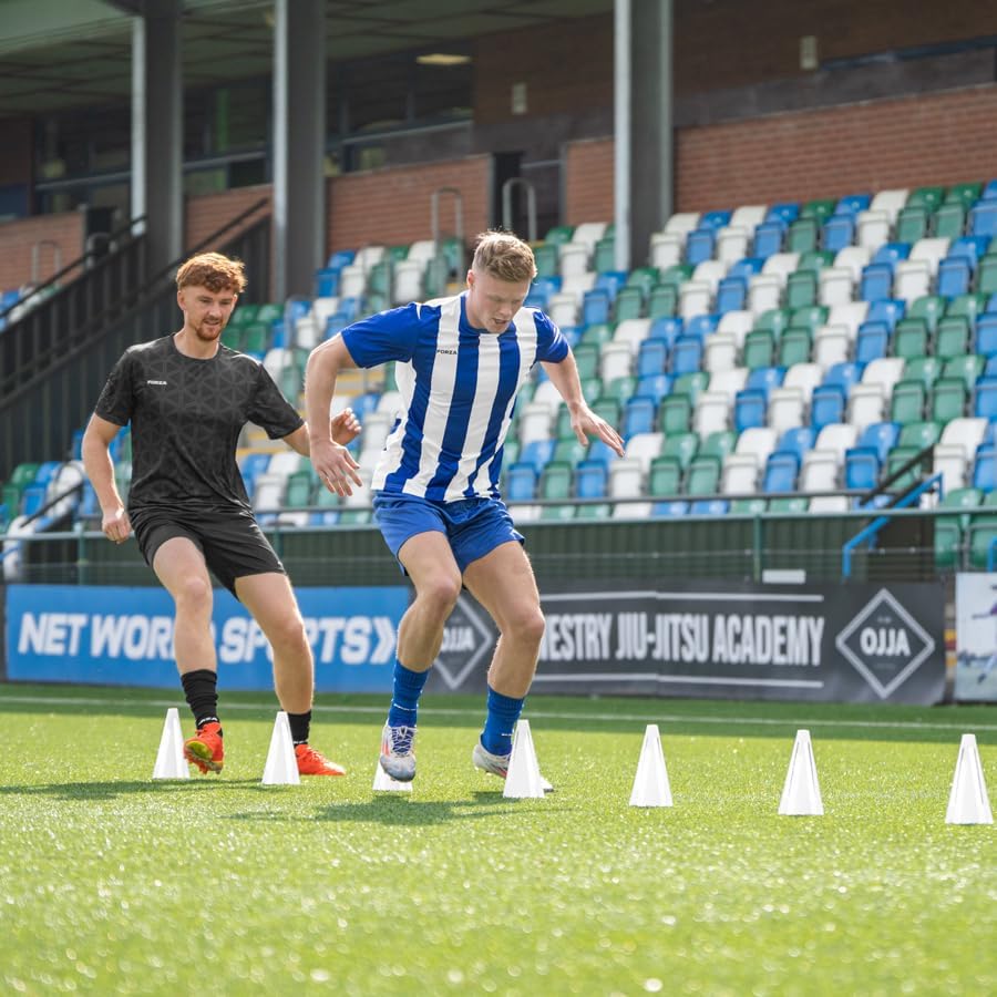 FORZA Flexi Cones [10 Pack] | Ultra-Durable Training Cones for Sports Drills and Practice – Available in 9 Bright Color Options