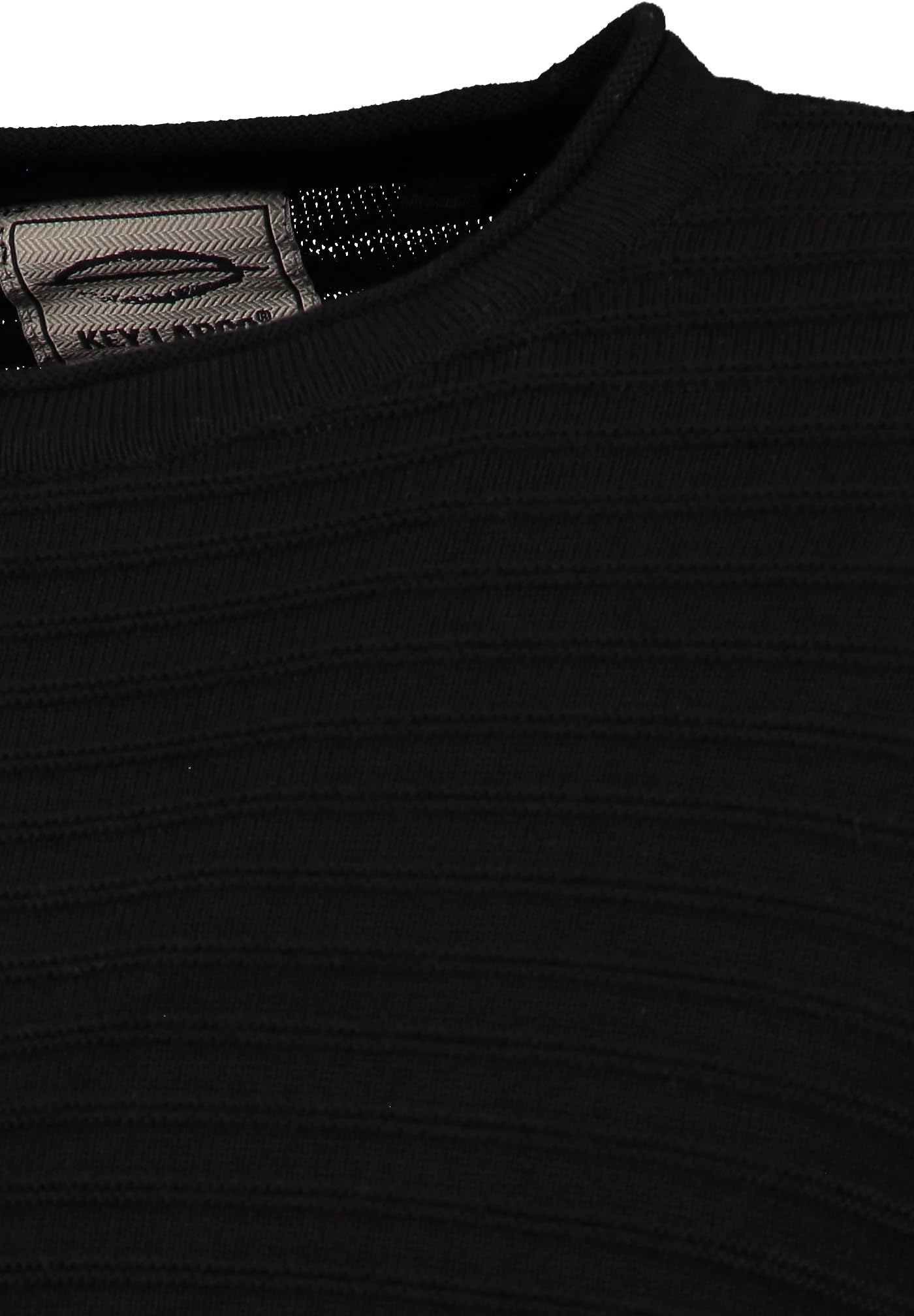 KEYLARGO Klmanuel okrągły sweter męski, Black (1100), XXL