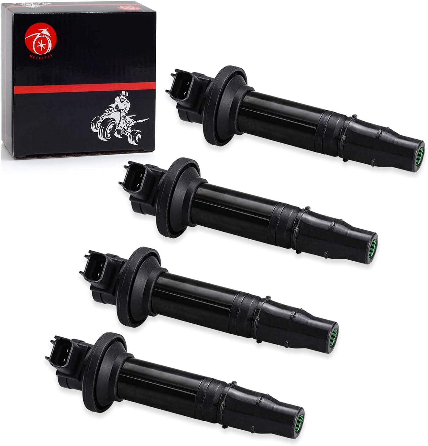 Ignition Coil 4 pcs Compatible with Yamaha YZF-R6 YZF R6 1999 2000 2001 2002 5EB-82310-00-00