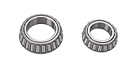 Vista 3 de Paquete de 2 Kit de Rodamientos de Eje de Remolque L68149 L44649 Compatible con Eje de Remolque de 1-3/8'' a 1-1/16'' 3500 Libras Sello de Grasa