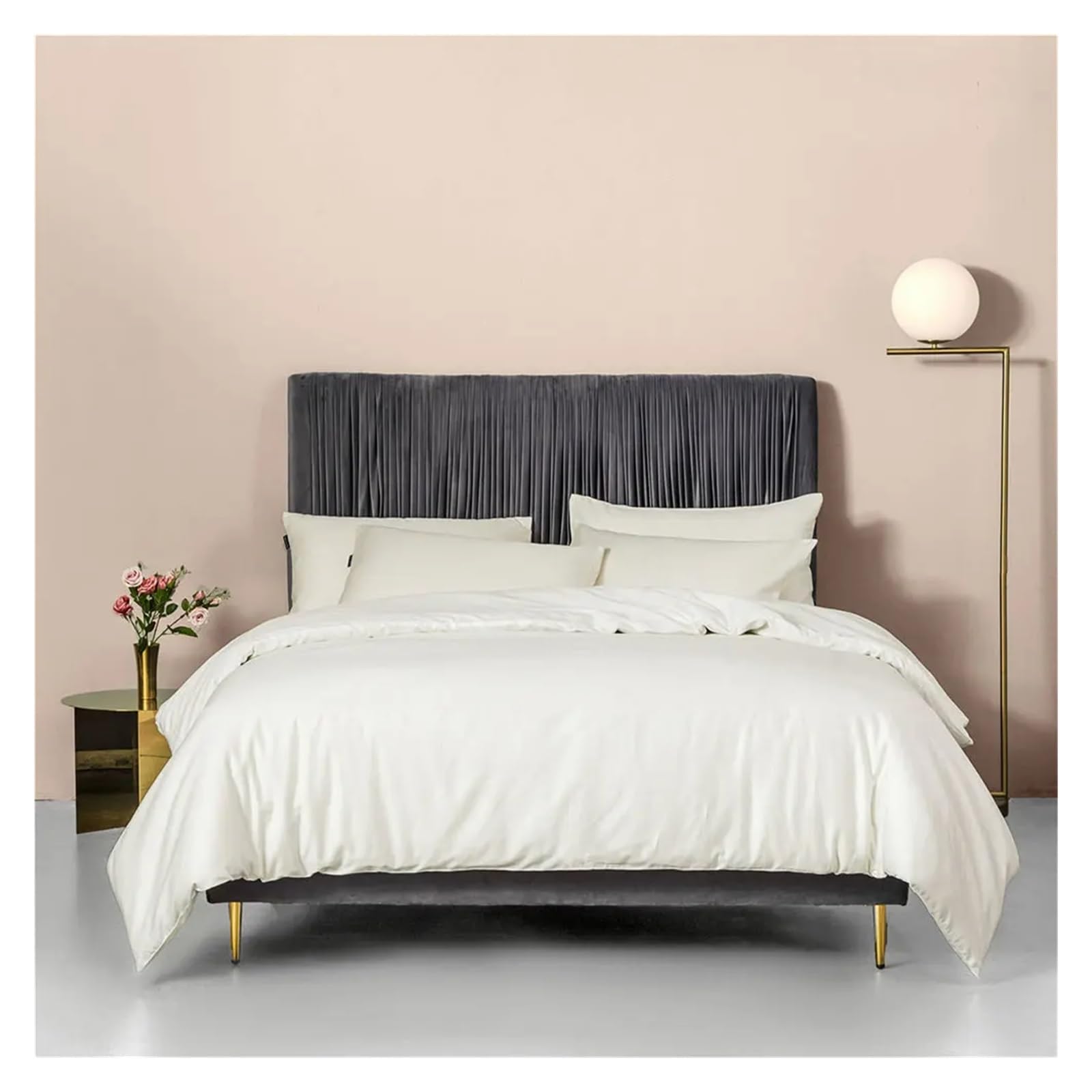 Draps coton égyptien anti-transpiration pour parure de lit européenne King