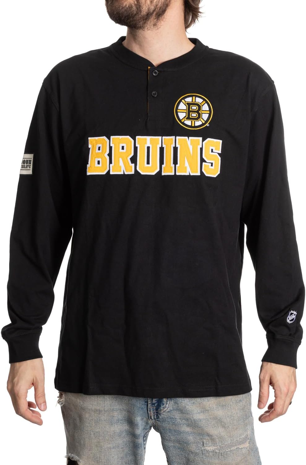 Calhoun NHL Surf & Skate Mens Henley Long Sleeve Shirt