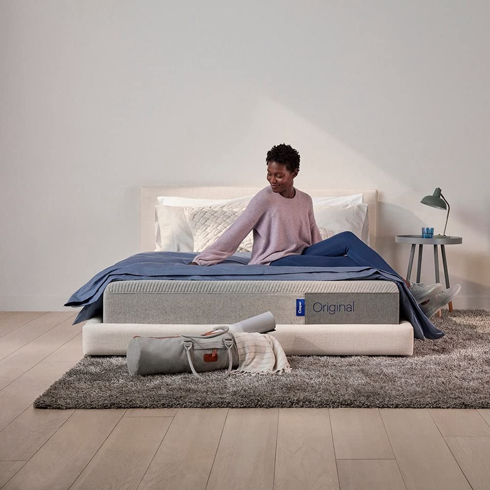 Amazon.com: Casper Sleep Original Foam, Queen Size Memory Foam Mattress -  Medium Firm Bed in a Box with AirScape Cooling + Zoned Support - 100-Night  Trial - CertiPUR-US Mattress, Light Grey : Home & Kitchen