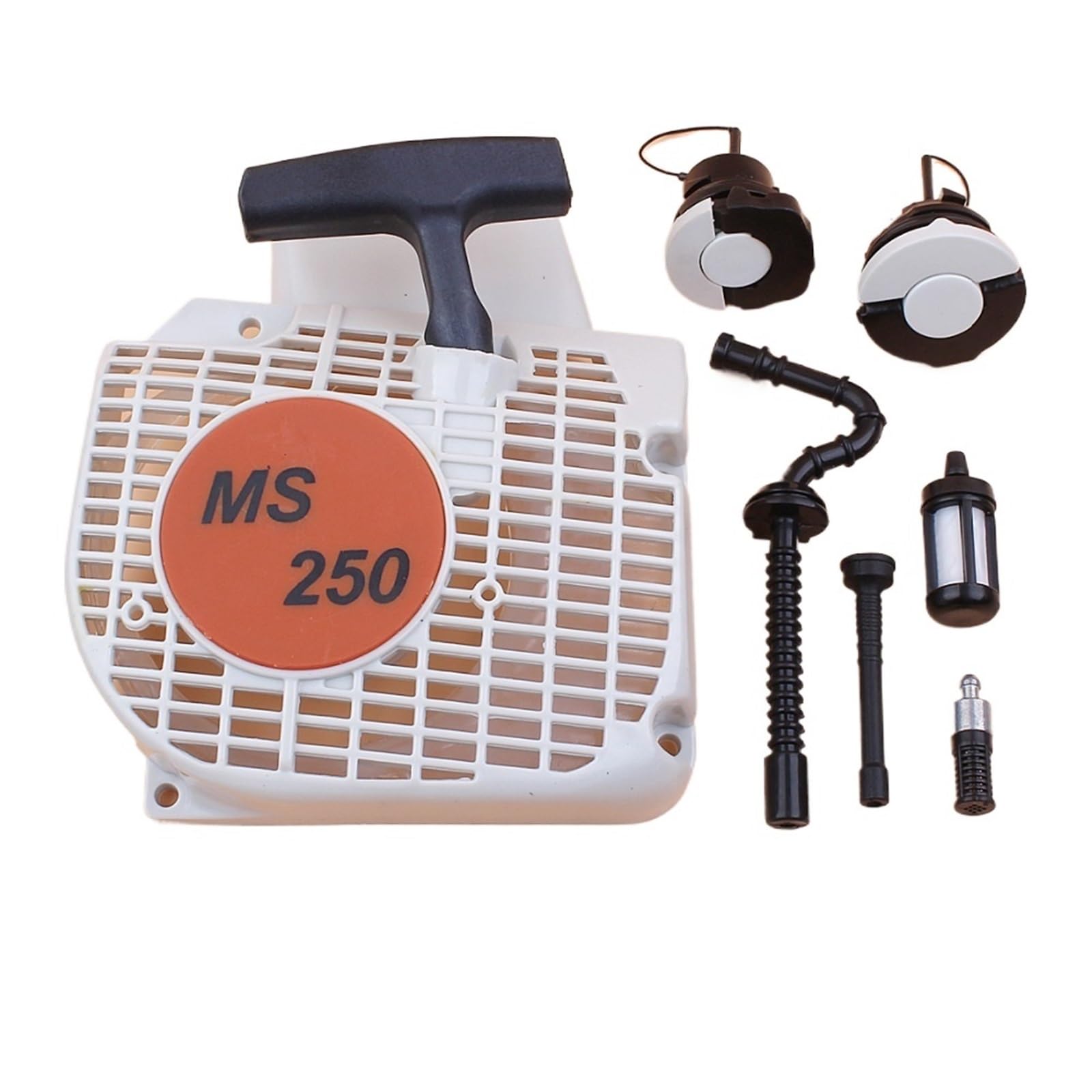 Kit de filtro de manguera y tapa de tanque de combustible y aceite de arranque de retroceso for motosierra S/T/I/H/L MS210 MS230 MS250 MS 250 230 210