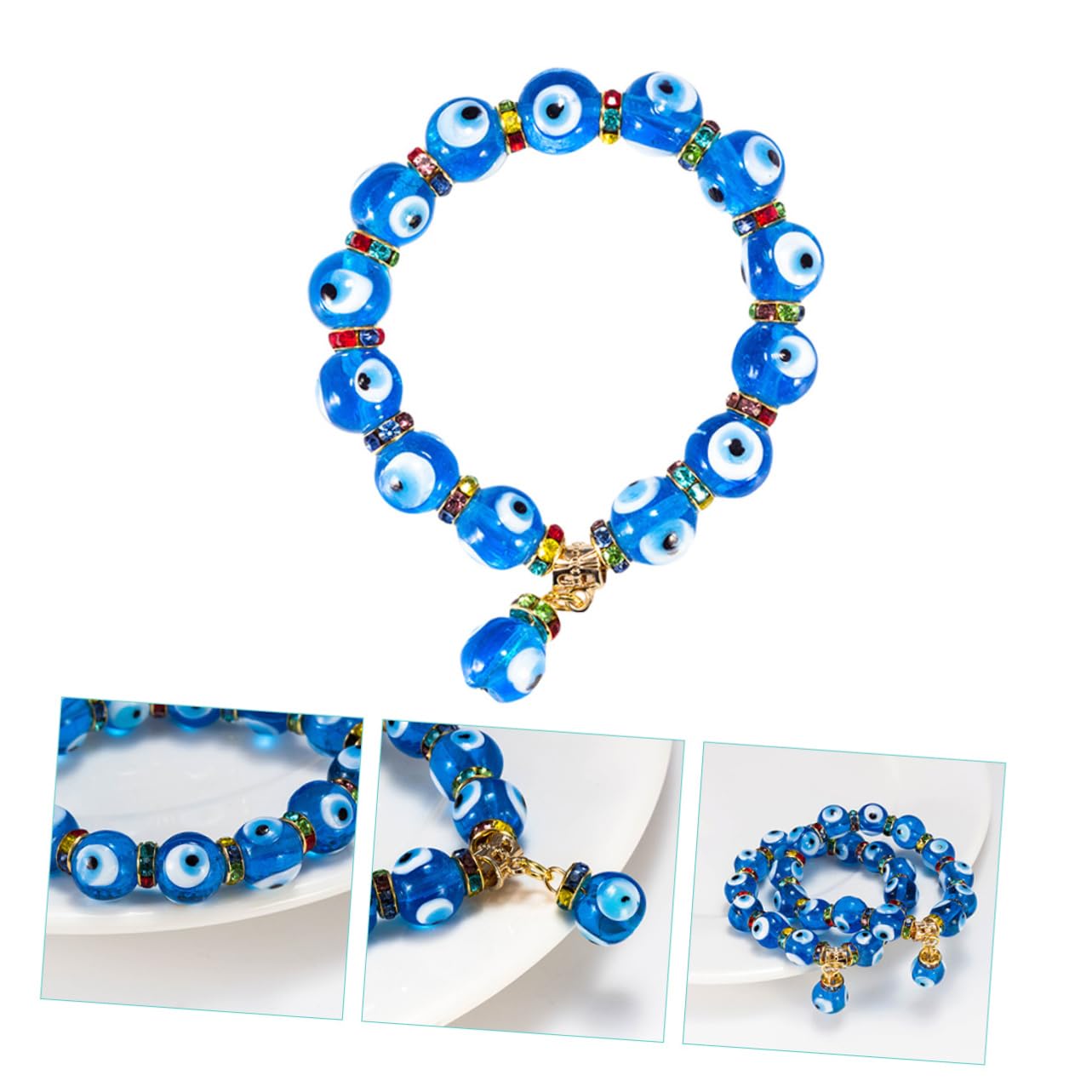 GALPADA 4piezas De Para Mujer Joyería De Pulsera Turca Cristales De Accesorio De Moda Para Especiales y Celebraciones