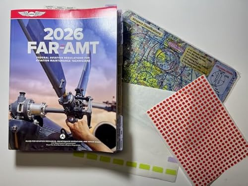 ASA FAR AMT Pre-Tabbed Book for Aviation Mechanics & Complimentary Gifts, All in ONE