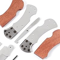Vista 3 de EZSMITH Kit de fabricación de cuchillos – Ranger Lockback – Serie de cuchillos plegables de bricolaje – (kit de piezas)