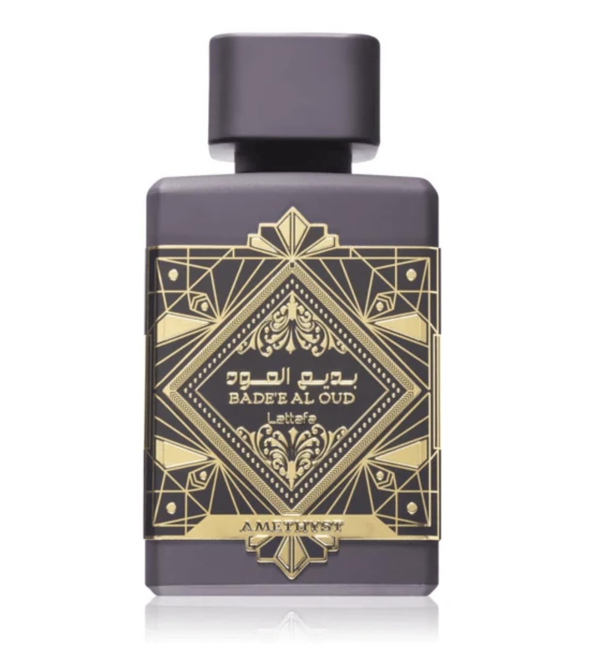 Lattafa Badee Al Oud Amethyst Eau da Parfum 100ML, Perfume Árabe de Larga Duración, Incluye Atomizador Recargable 5ml, Fragancia de Rosas, Bergamota, Jazmín, Pimienta Rosa, Ámbar y Vainilla (Amethyst)