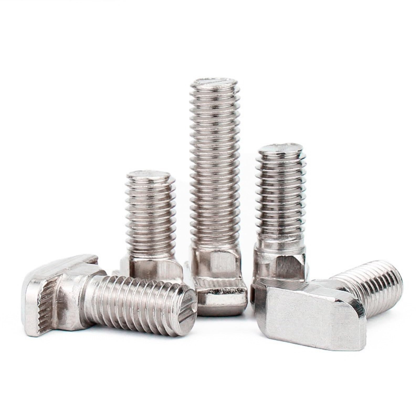 śruba typu T, 10 szt. /partia niklowanych stalowych śrub łączących M8 z aluminium(25mm)