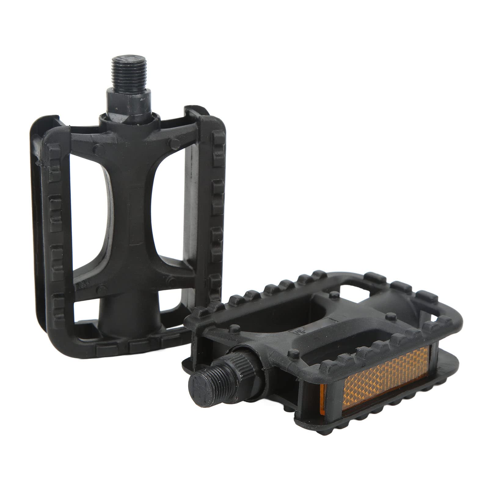 Bicyclepedals, 2 Bicyclepedals with Reflective Strips, Nonslip Sturdy Plastic Mountain Road Bike Pedals, Adult Mountain Bike Pedal Replacement : 