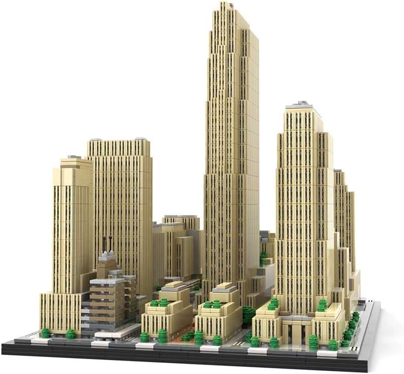 New York Architecture Tower Building Blocks Set, 5999PCS 1/800 Scale World Famous Landmark Street View Collection Display Model, Home Decor Kits, MOC-178781