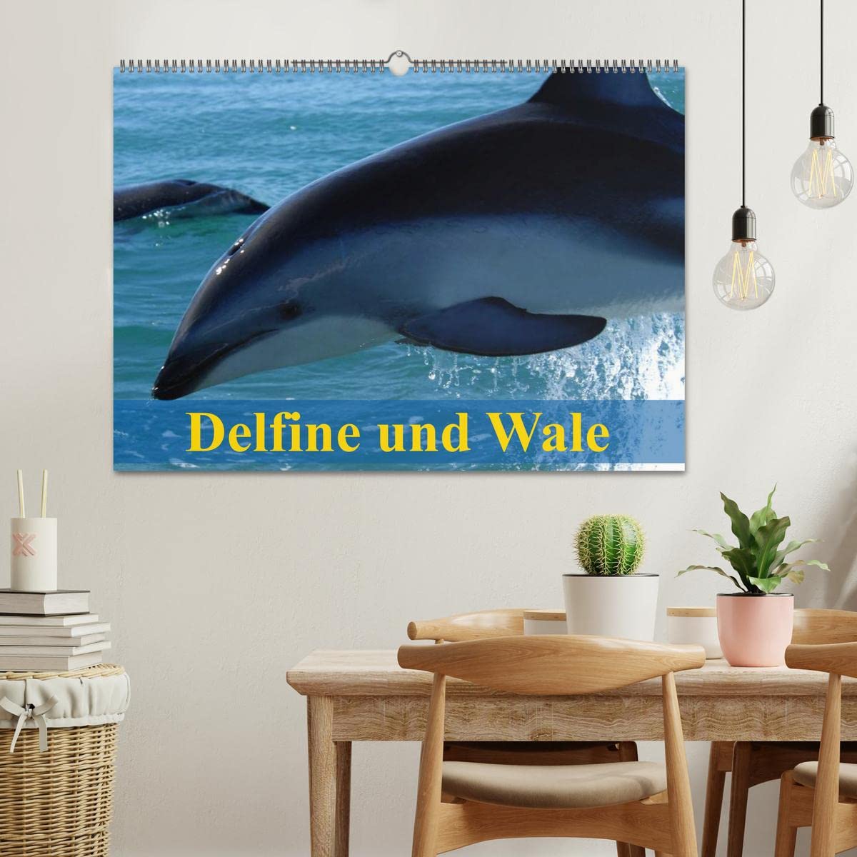 Delfine und Wale (Wandkalender 2026 DIN A2 quer), CALVENDO Monatskalender: Kluge Köpfe und Giganten der Meere (CALVENDO Tiere)