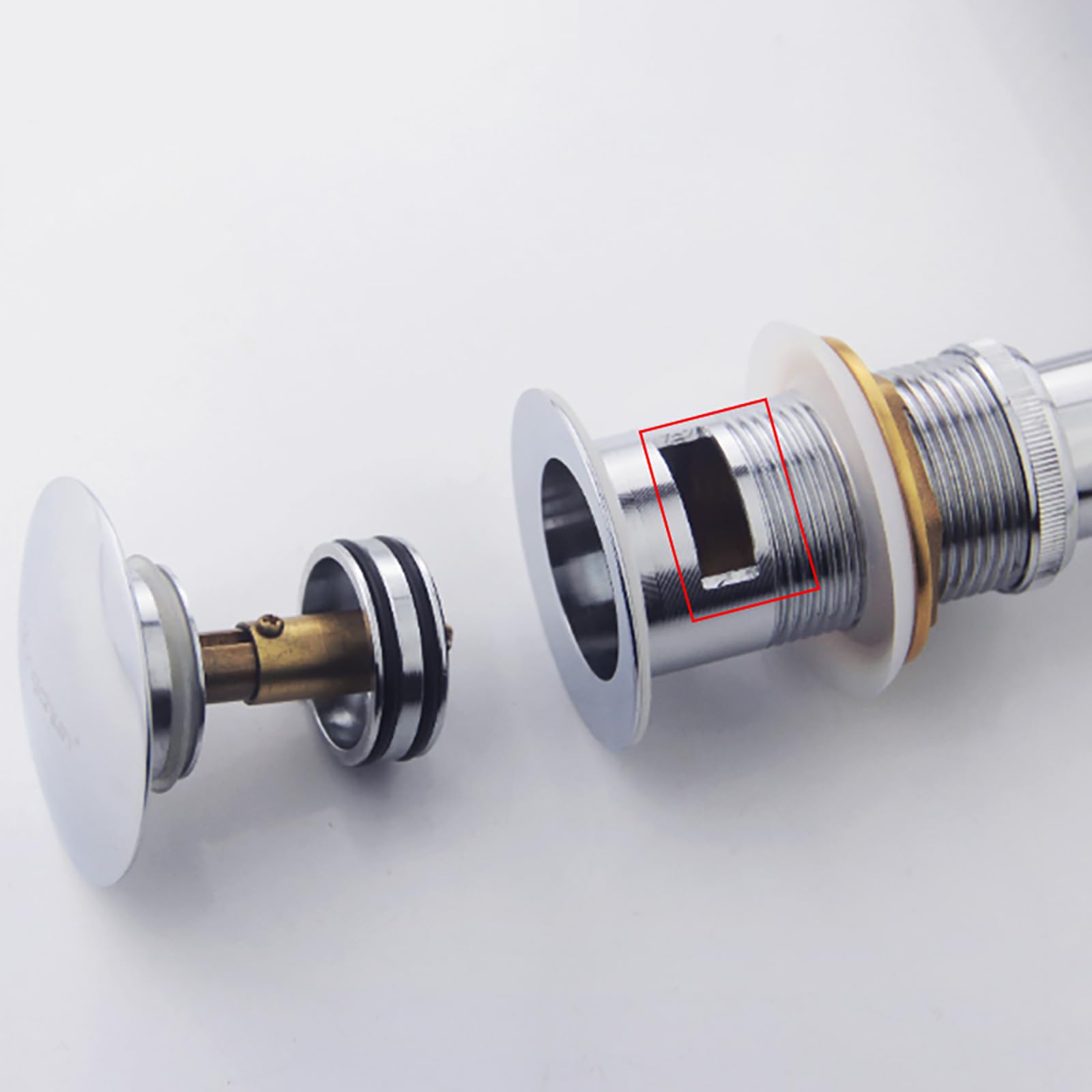 Siphon Waschbecken Bad mit Pop Up Ablaufventil und Überlauf,Flexibles Gewelltes Abflussrohr, Verlängerung Rohr Abfluss,Höhenverstellbares Syphon Waschbecken