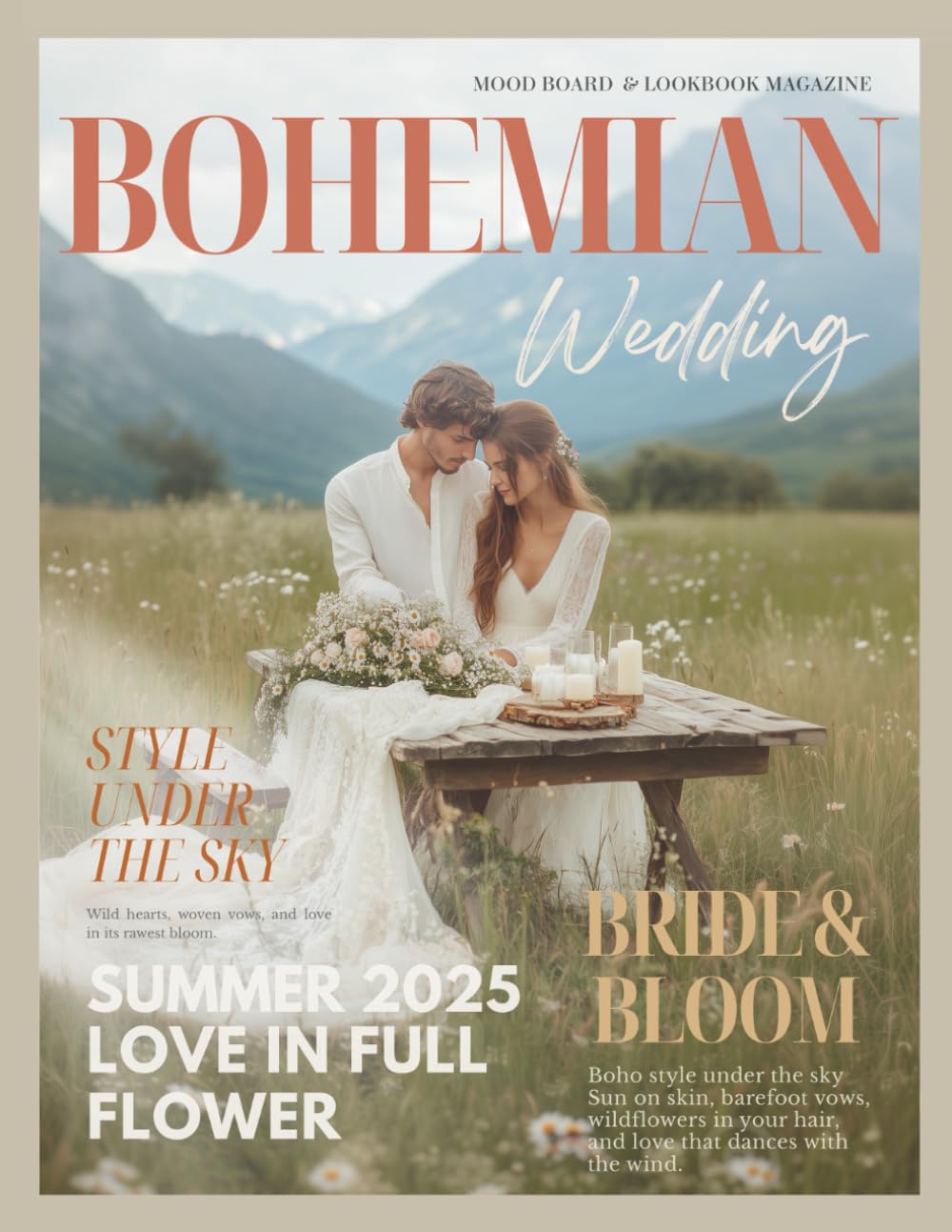 The Bride’s Dream Bohemian Wedding Magazine: A Modern Bridal Boho Lookbook with Gown Ideas and Wedding Decor Inspiration for Rustic, Hippie, Indie, ... Brides (The Perfect Day Wedding Collection)