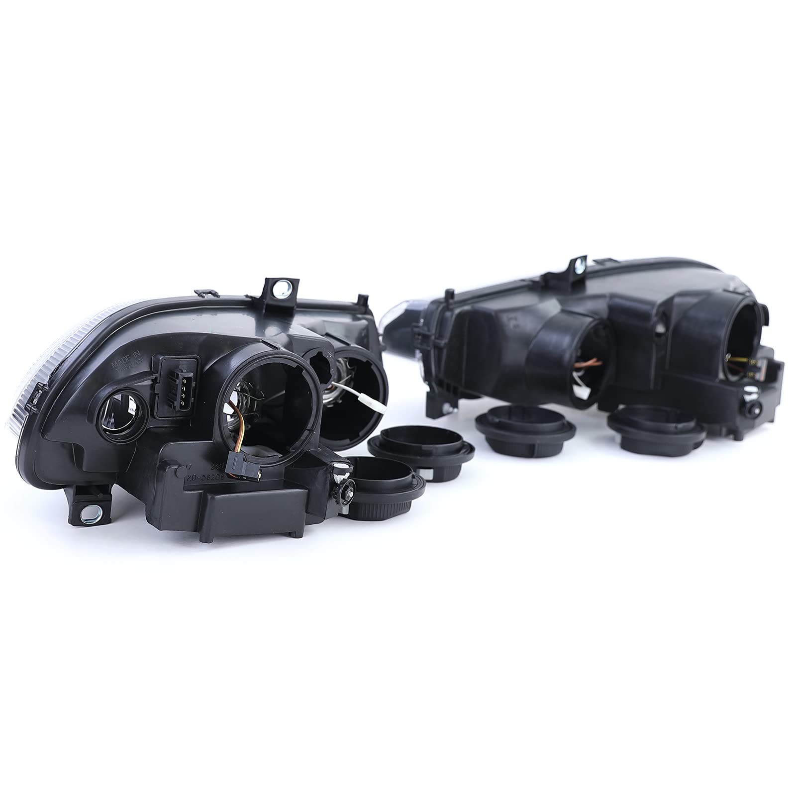 Carparts-Online 10109 - Fanale in vetro trasparente, colore: Nero