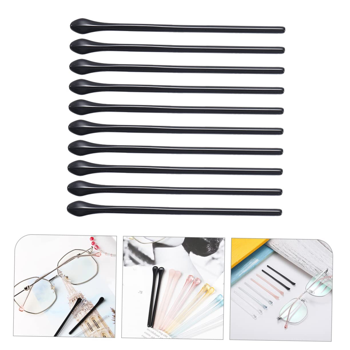 Healeved Lot de 2 Paires de Coussinets Doreille pour Lunettes - Design pour Lunettes 10 Pièces
