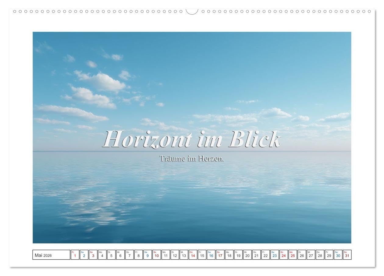 Frei wie das Meer (hochwertiger Premium Wandkalender 2026 DIN A2 quer), Kunstdruck in Hochglanz: Der Kalende fängt das ein, was wir am Meer so lieben die ans Herz gehen. (CALVENDO Gesundheit)