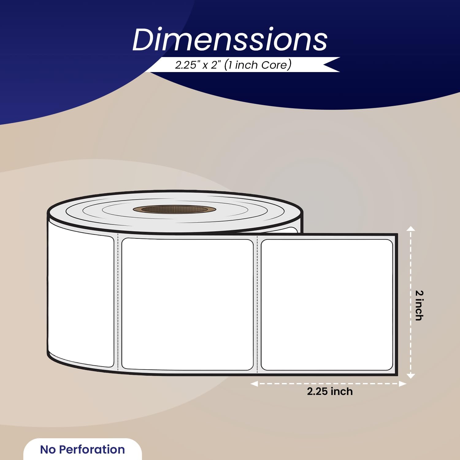 2.25” x 2” Direct Thermal Labels –12 Rolls (12,000 Labels) – Permanent Adhesive, BPA-Free, Moisture-Resistant – Compatible with Zebra, Rollo, Freshmarx, Accudate and Other Thermal Printers - Image 5