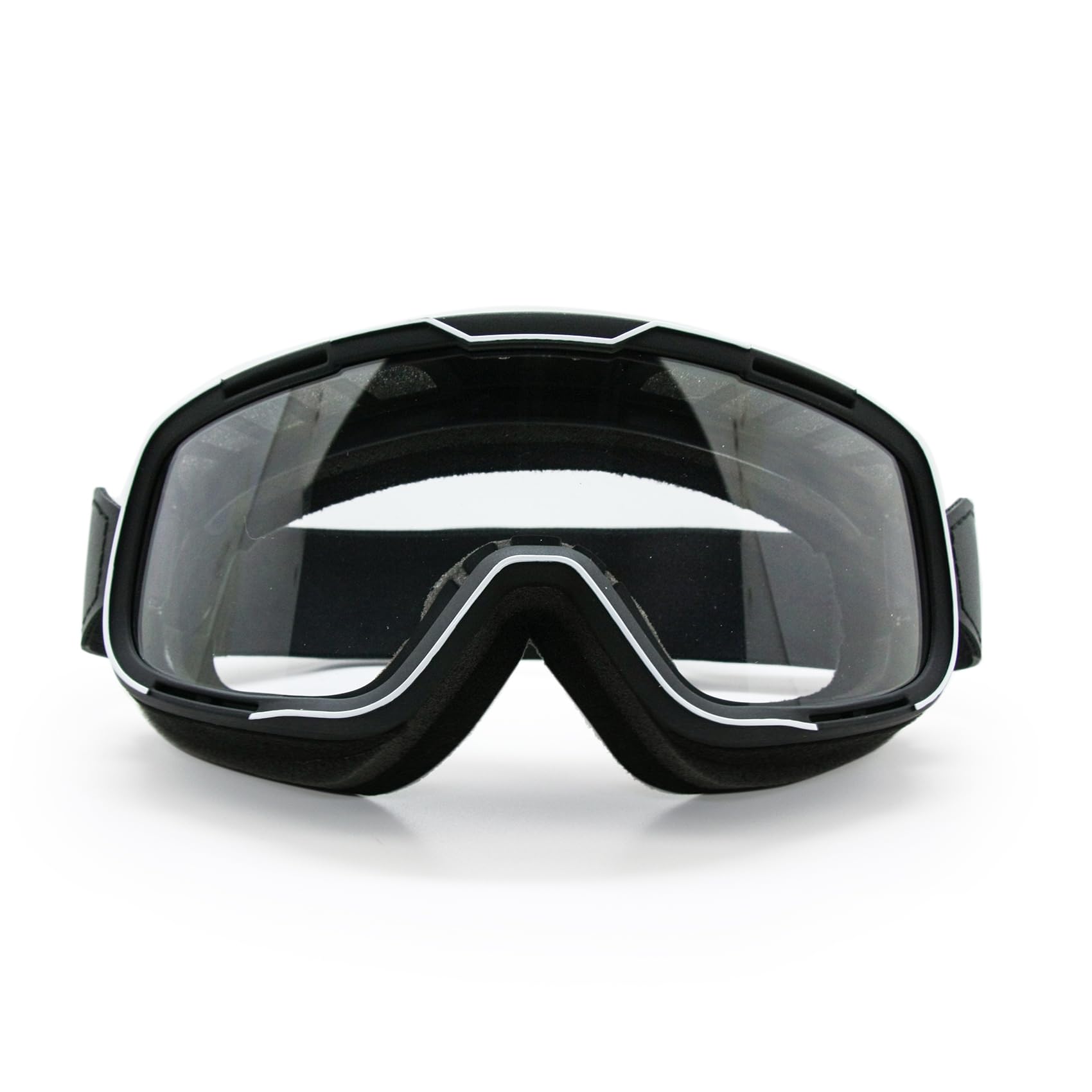 EnzoDate Photochromic Motorcycle Goggles with TPU Frame, PC Anti-Collision Lens, Three-Layer Sponge Windproof Design, Sports Glasses, Black-image-45