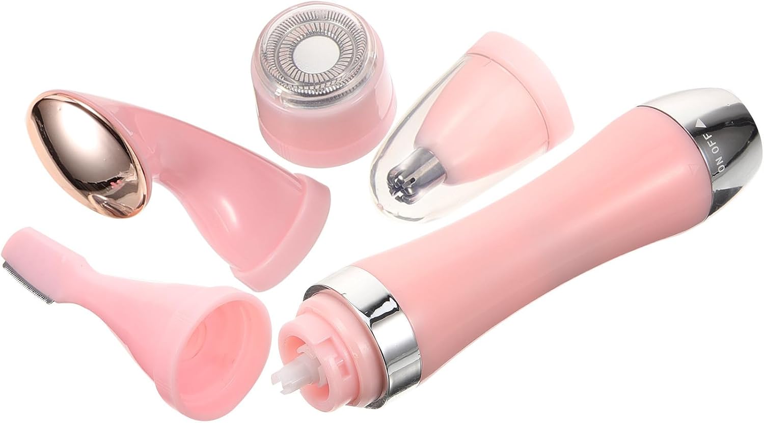 Women's Electric Razor with 4 Shaving Heads, Waterproof Trimmer