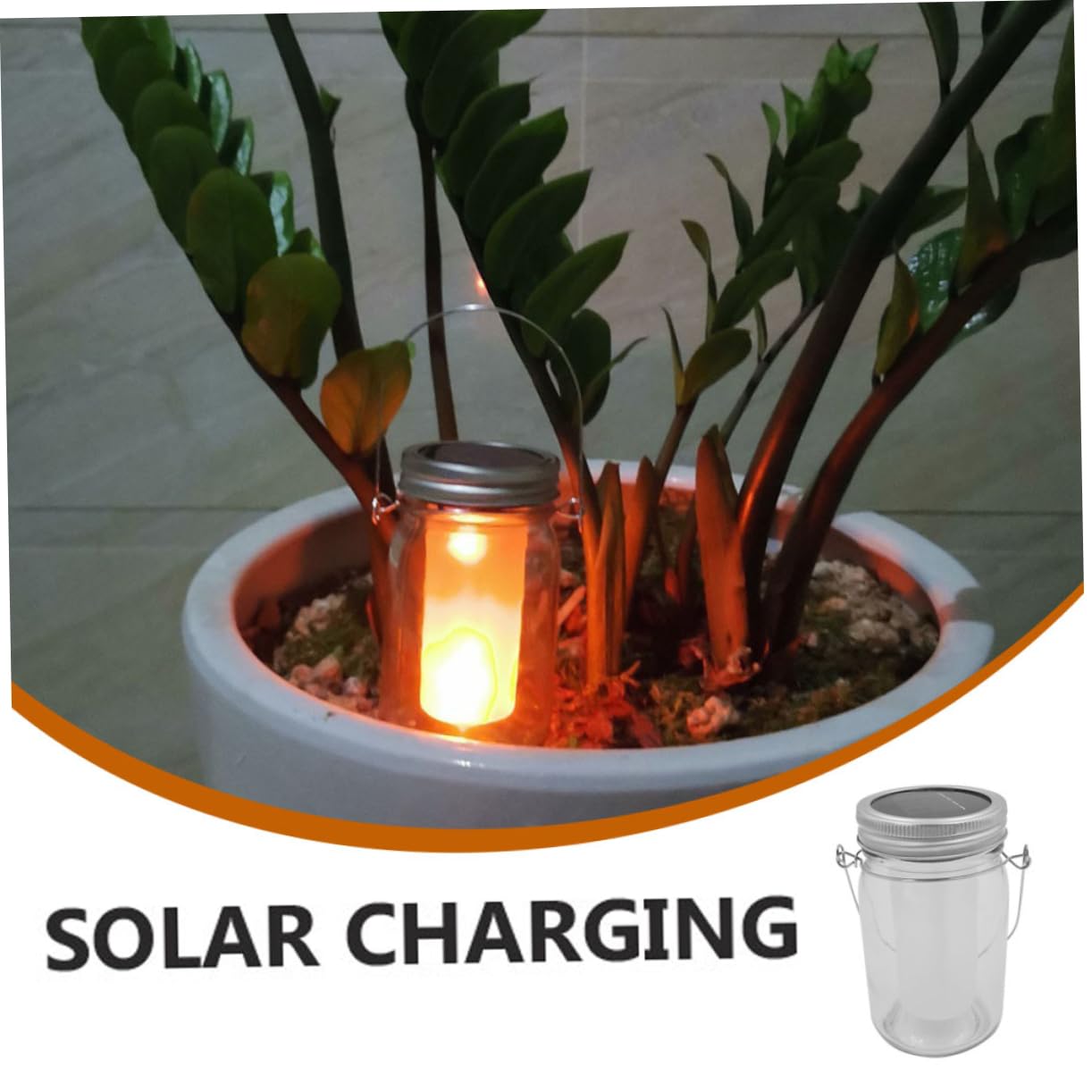 Uonlytech 1pezzi Lanterna Decorativa Da Giardino Led Con Effetto Lampada Da Esterno Per Giardino e Balcone Ricaricabile Solar Bottiglia Trasparente Per Natale e Decorazioni Estive
