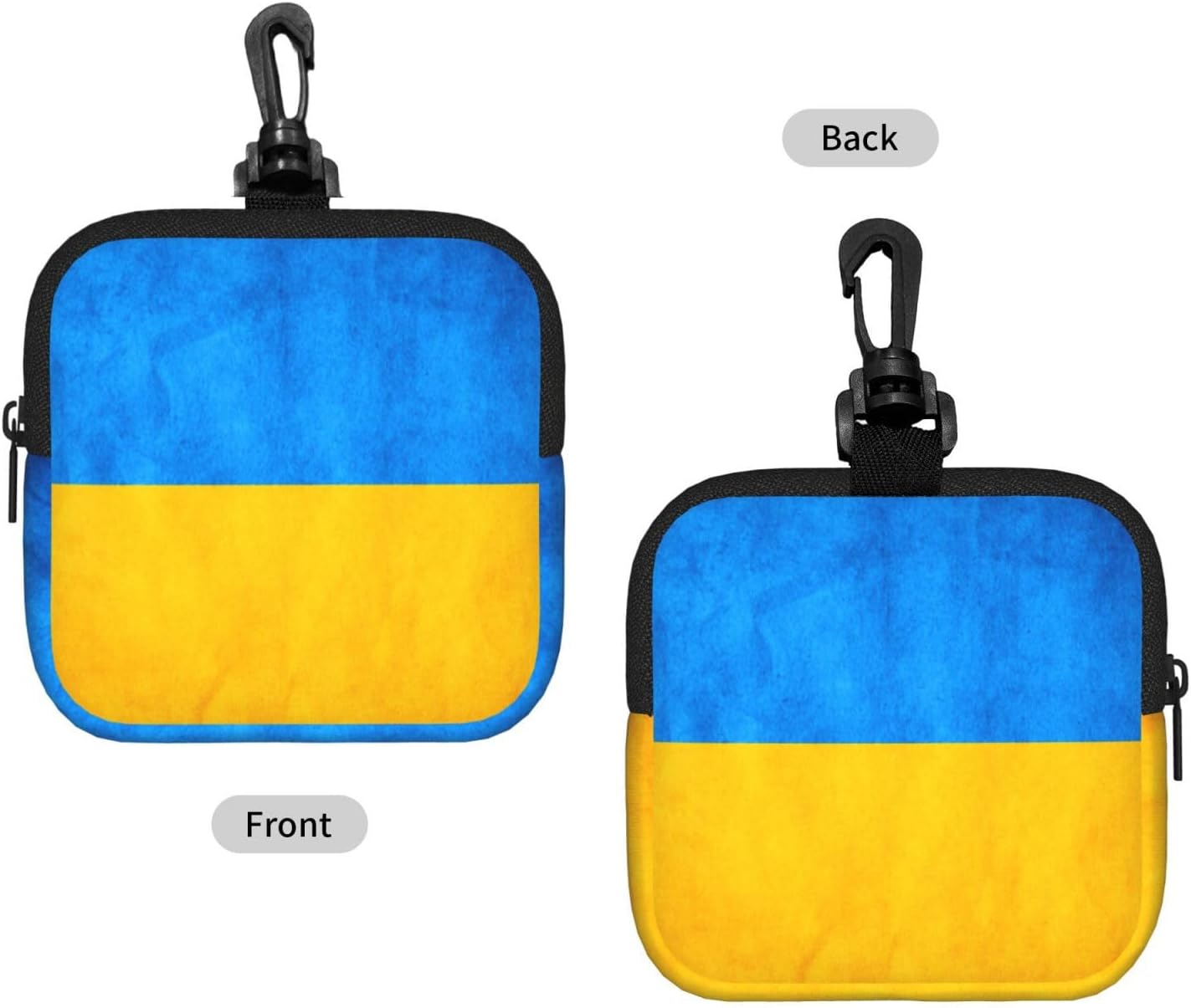 Ukrainian Flag Print Versatile Square Storage Bag Travel Organizer Pouch Toiletry Home Office Gift image 2