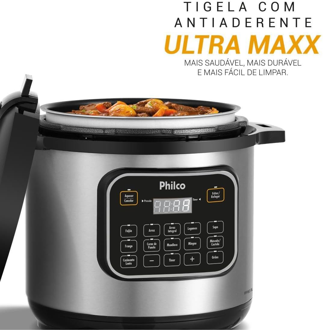 Priekyje view of Philco 8L PPP80 Multifunctional Pressure Cooker