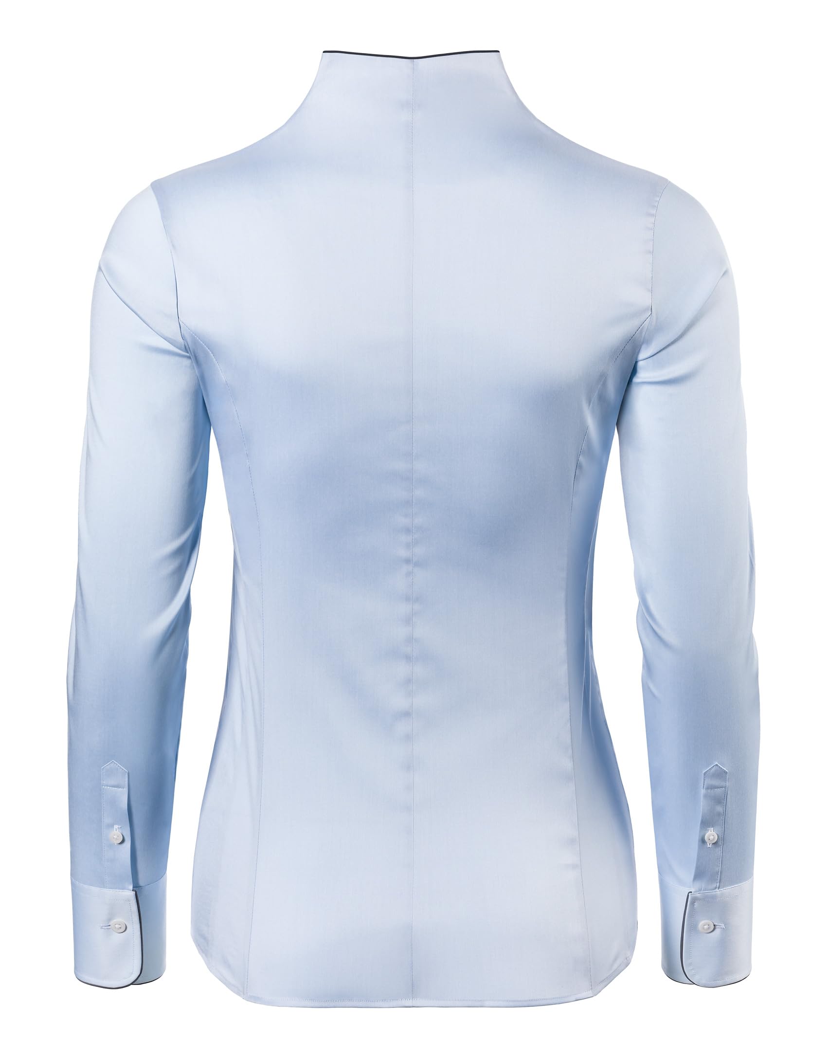 Vincenzo Boretti Blusa, Slim-fit/Ajuste Entallado, elástico, Cuello cáliz - fácil de Planchar