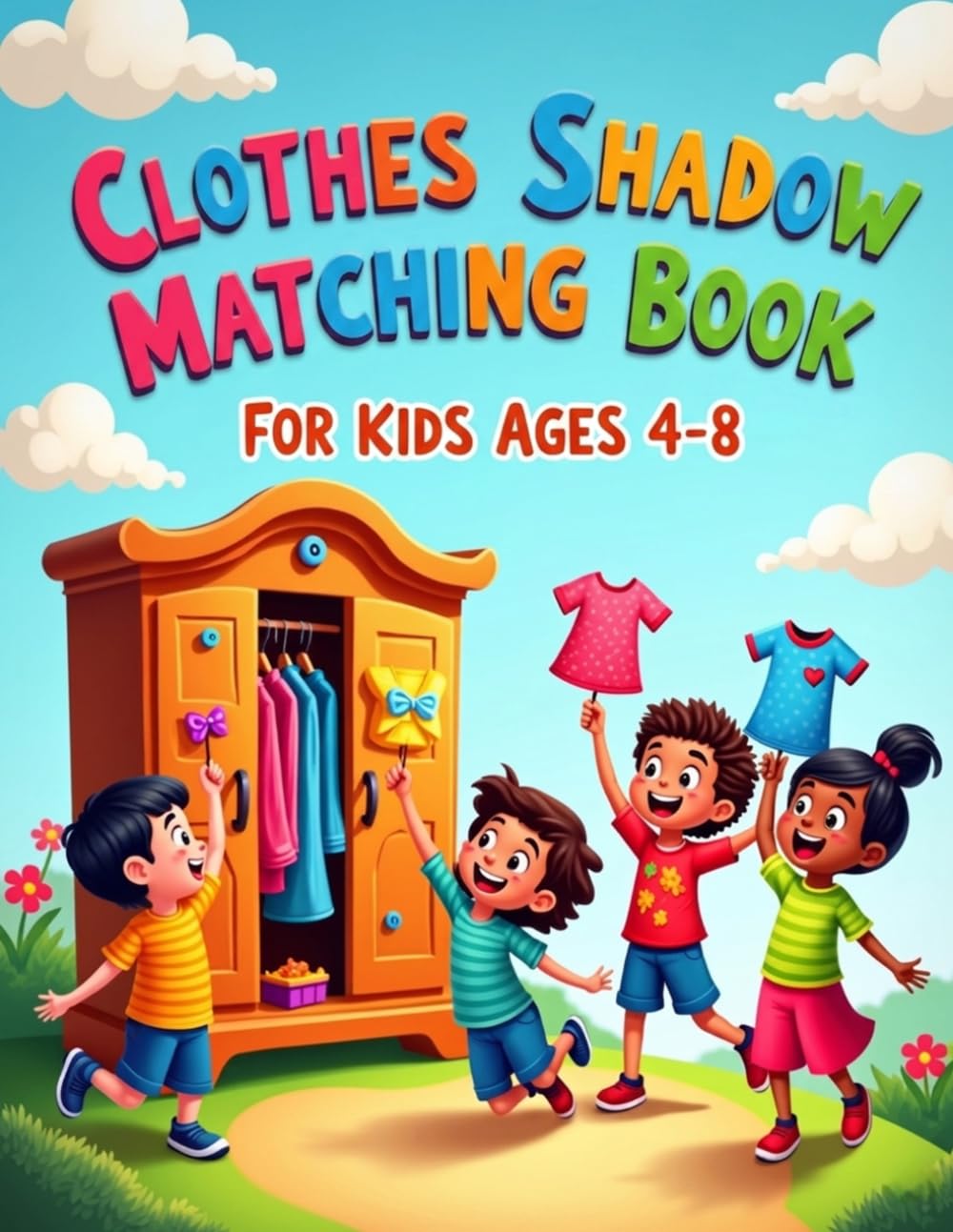 Clothes Shadow Matching Book for Kids Ages 4–8: An Engaging Early Learning Activity Book to Boost Focus and Visual Skills