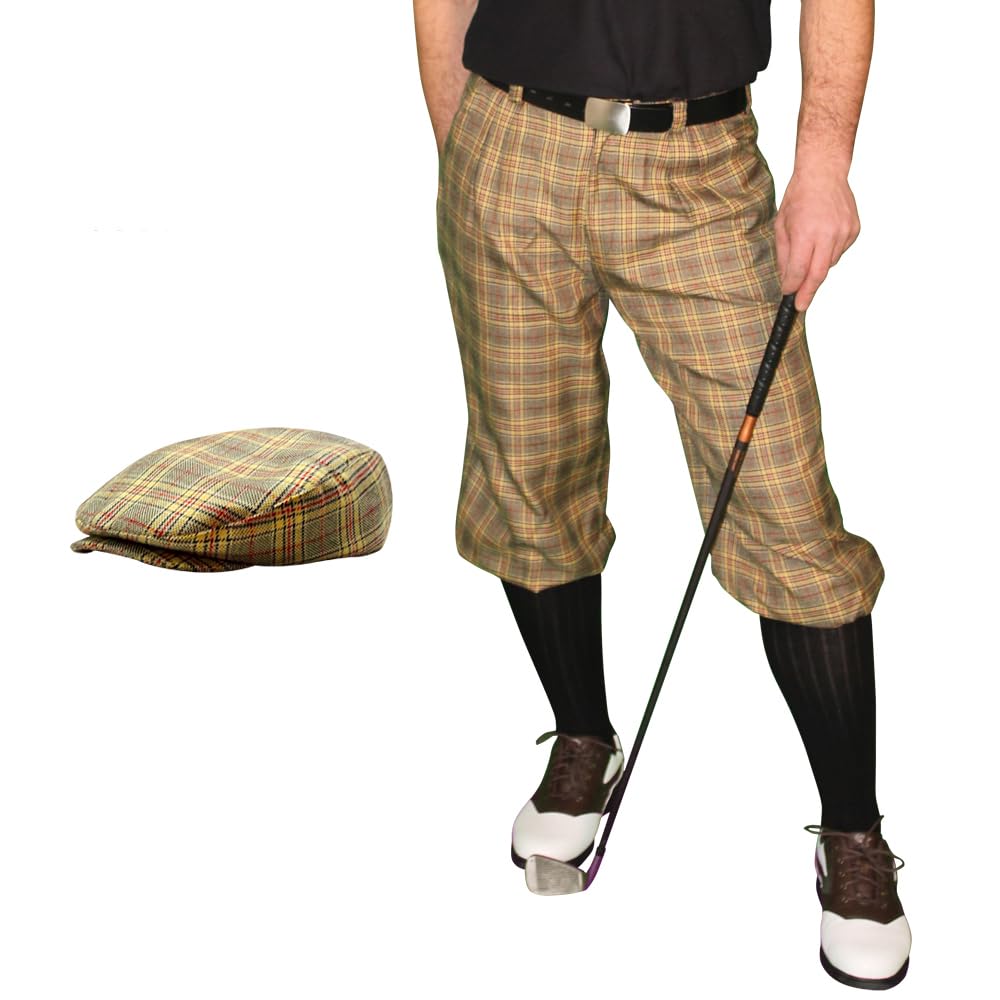 Golf Knickers Wool Cap: Mens - 'Par 5' - Kelowna - 44