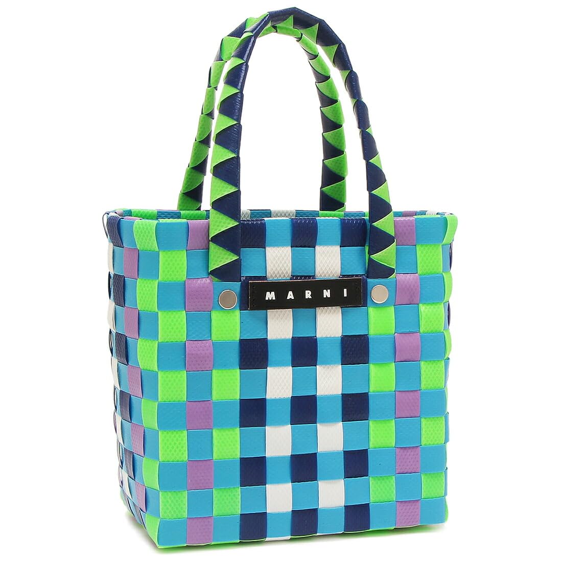 MARNI 青とベージュ かごバッグ 楽天市場】ブルー（ブランドマルニ）（バッグ｜バッグ・小物