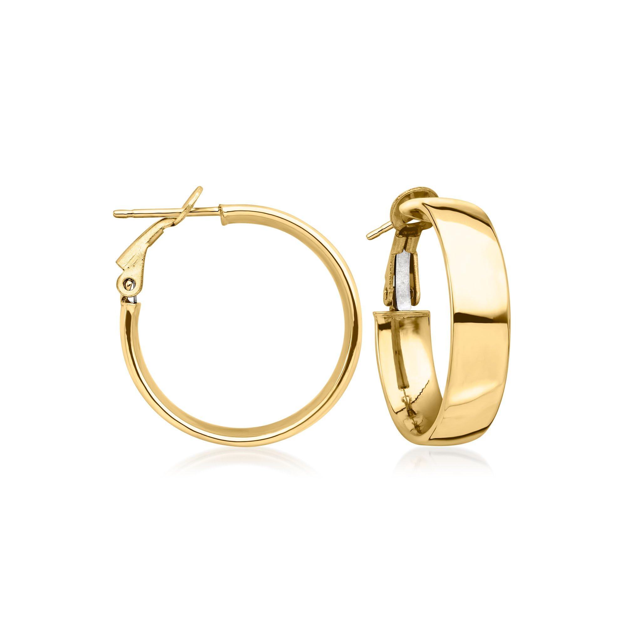 Ross-Simons Italian 14kt Yellow Gold Hoop Earrings