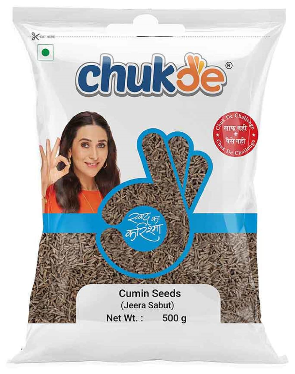 Chukde - Jeera Sabut (17.63 OZ) - Cumin Seeds - Aromatic & Flavorful for Curry & Spice Mixes - Ideal for Spices, Cooking, & Health Benefits - Whole Spices - 500 Gm