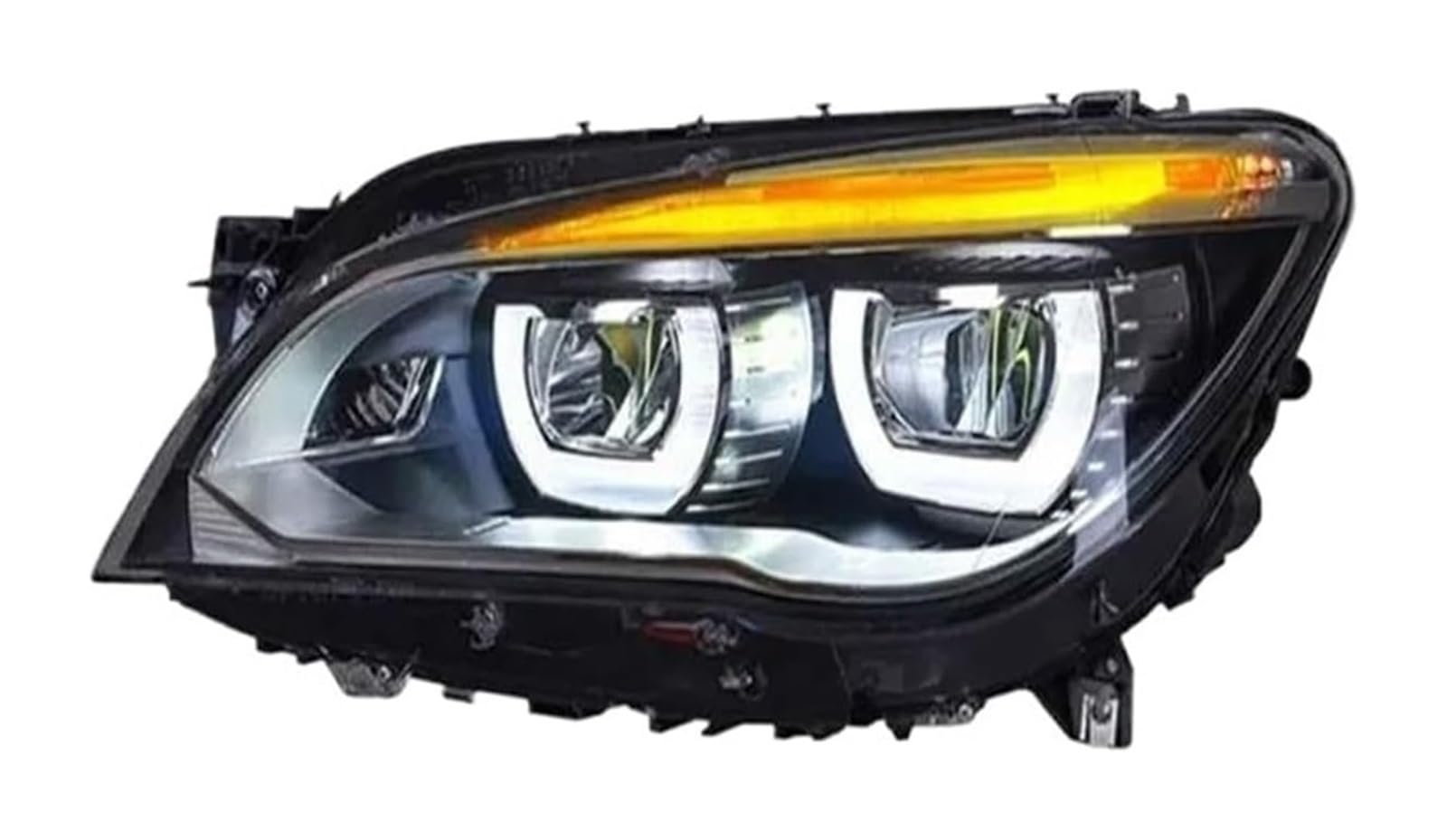 Dynamiczne kierunkowskazy do BMW serii 7 F01 F02 2009-2015 730i 740i 750i 760i - kompletny przedni blok optyczny