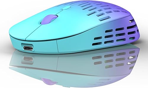 Ratón inalámbrico Bluetooth, doble modo recargable silencioso con receptor 2.4G tipo C, mouse USB C para MacBook, laptop, Surface Pro, Chromebook,