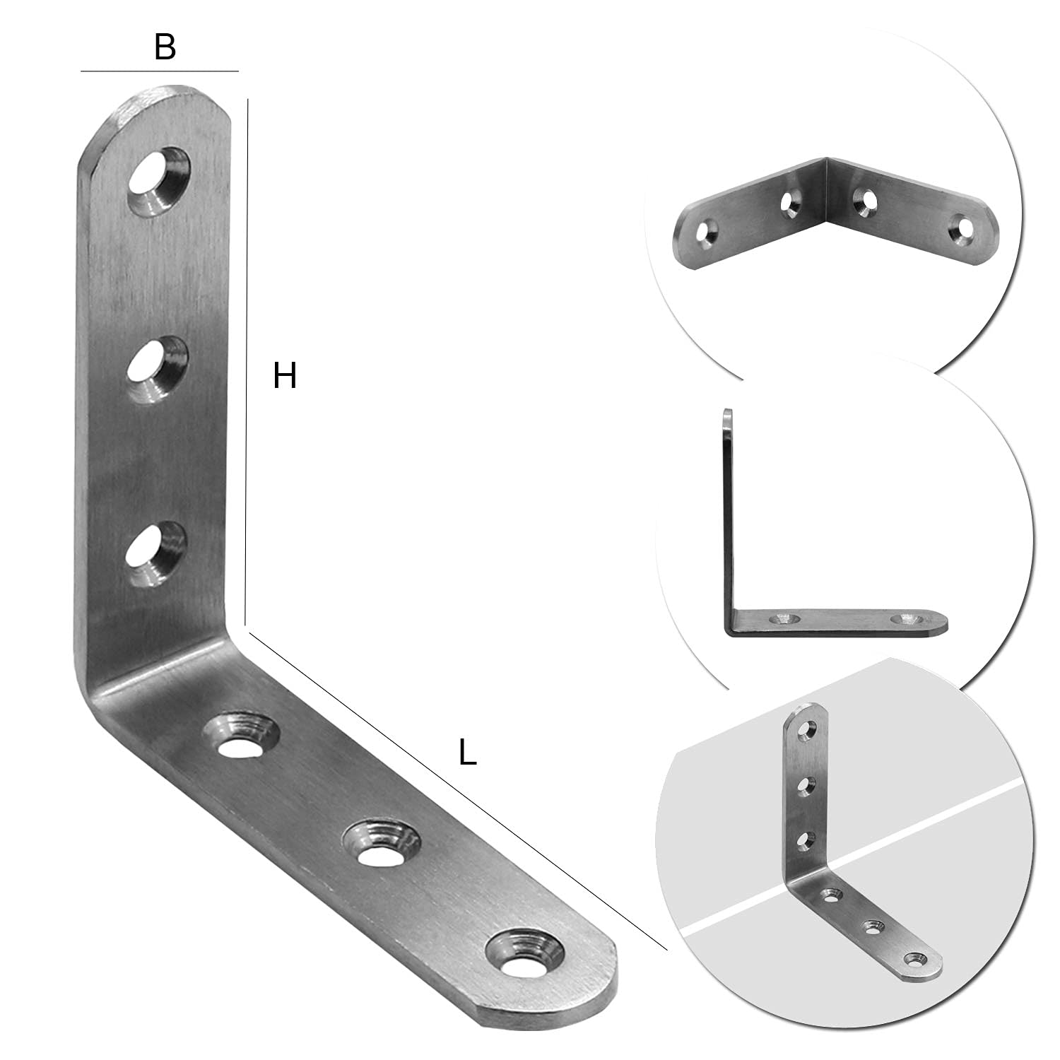 Connettore Angolare In Acciaio Inox, Ampio Angolo Di Trave, Ideale - Foto 6