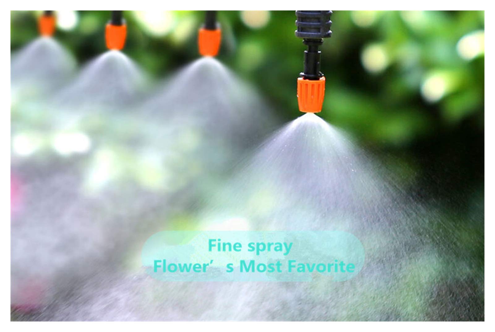 Innaffiare le piante in vaso Annaffiare i tappi di 50 Ugelli di atomizzazione G1 / 2 pollici Interfaccia Garden Hose Impianti impianto impianto di irrigazione Regolabile Strumento di interscambio di r