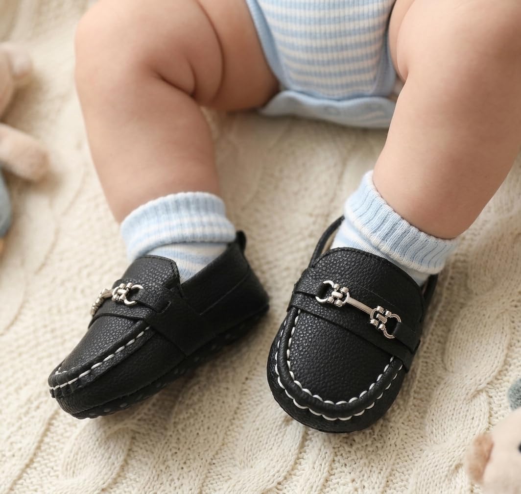 LONSOEN - Mocasines para bebé y niña