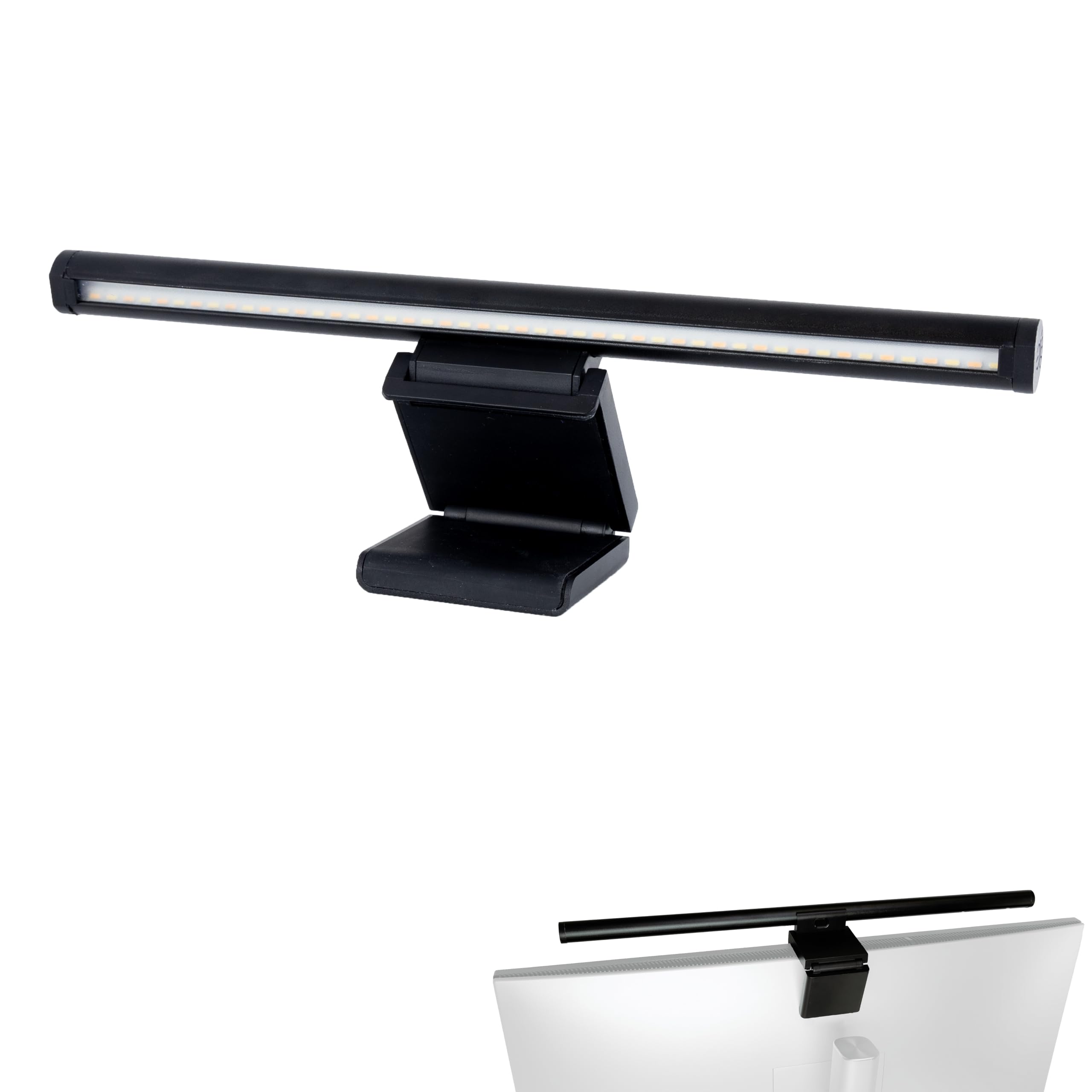 REV Monitor USB lampa z akumulatorem awaryjnym ok. 60 min., 29 cm, zacisk 110 lm, 3 kolory, czarny