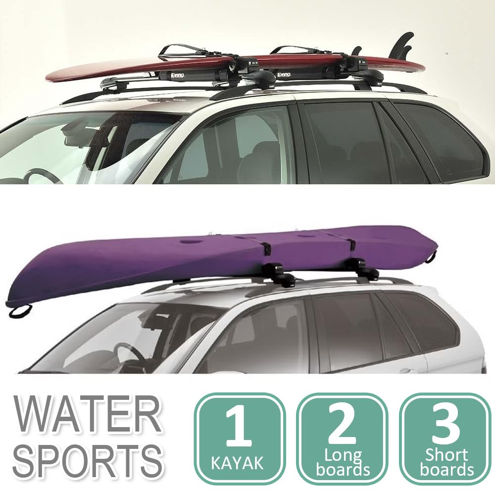 Amazon.com : INNO XA445 Surf-Wind-Long Board Locking Roof Carrier
