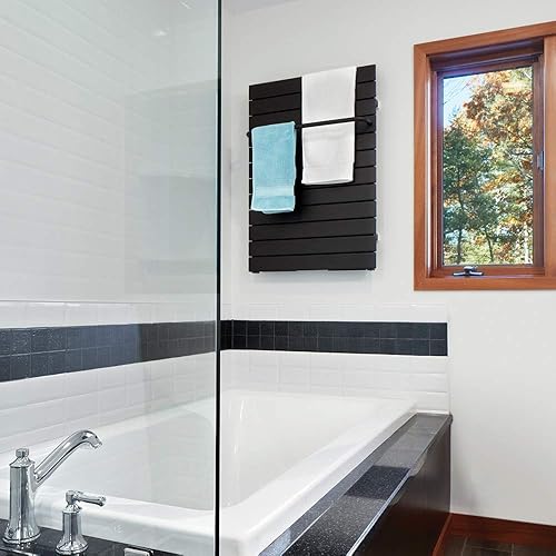 Miniatura 3 de OPII-12-24-120D-9001 Omnipanel II - Radiador de toallas, 35 pulgadas x 24 pulgadas, color crema