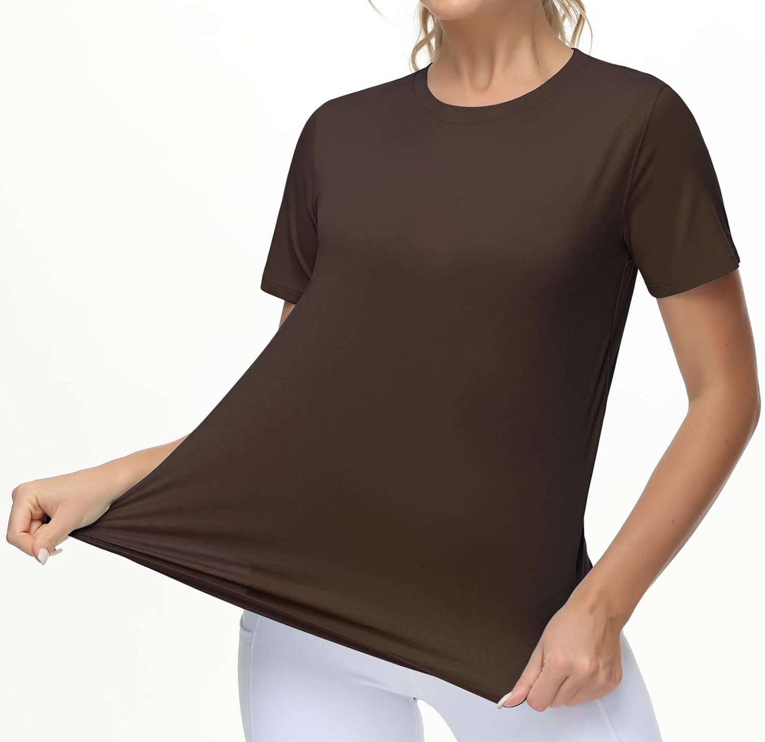 THE GYM PEOPLE Women's Workout Short Sleeve Breathable T-Shirts Athletic Yoga Tee Tops - Image 5